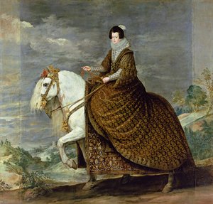 Retrato ecuestre de Isabel de Francia, esposa de Felipe IV de España